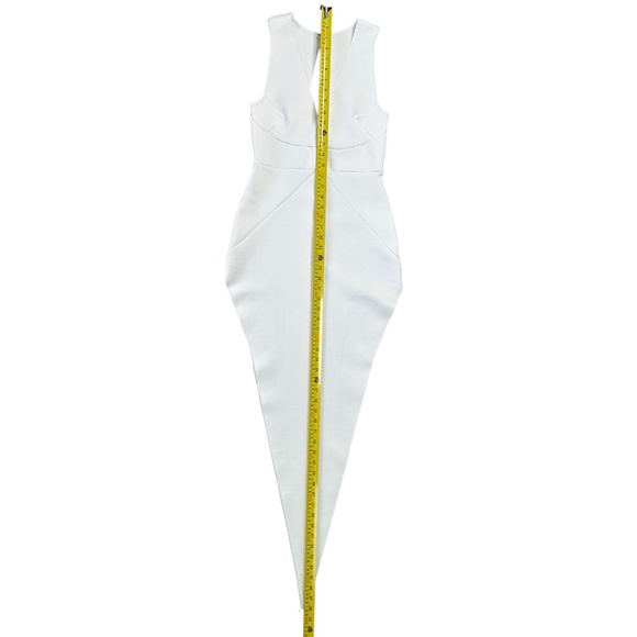 Nova Luxe Fashion Nova White Bandage Asymmetrical Bachelorette Body Con Dress M - Picture 9 of 12